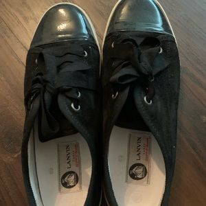 Lanvin suede sneakers